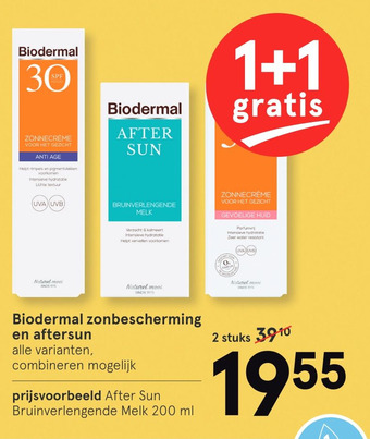 Etos Biodermal zonbescherming en aftersun aanbieding