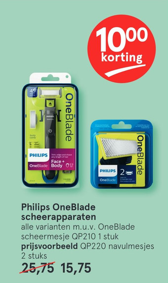 Etos Philips OneBlade scheerapparaten aanbieding