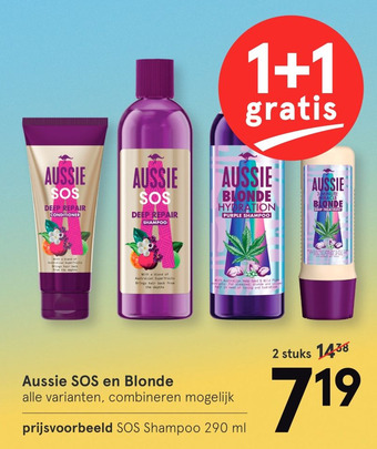 Etos Aussie SOS en Blonde aanbieding