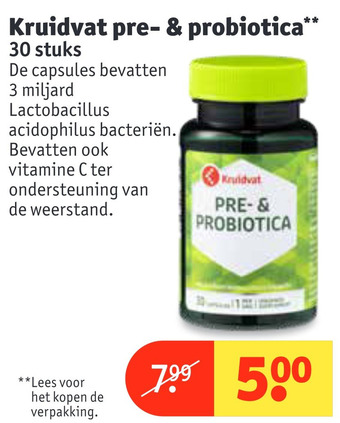 Kruidvat Kruidvat pre- & probiotica aanbieding