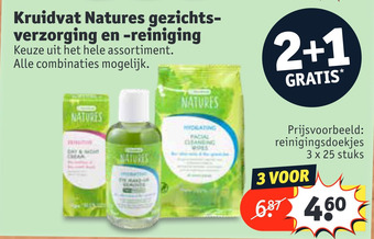 Kruidvat Kruidvat Natures gezichtsverzorging en -reiniging aanbieding