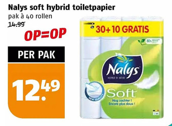 Poiesz Nalys soft hybrid toiletpapier aanbieding