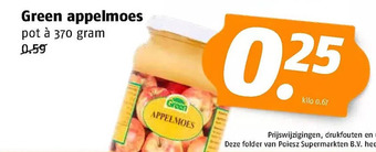 Poiesz Green appelmoes aanbieding