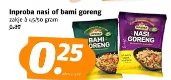 Poiesz Inproba nasi of bami goreng aanbieding