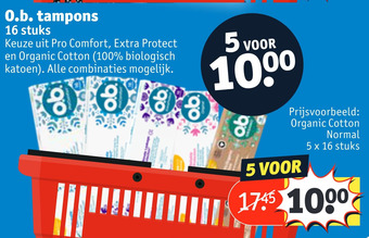 Kruidvat O.b. tampons aanbieding