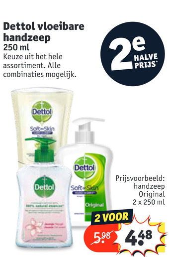 Kruidvat Dettol vloeibare handzeep aanbieding