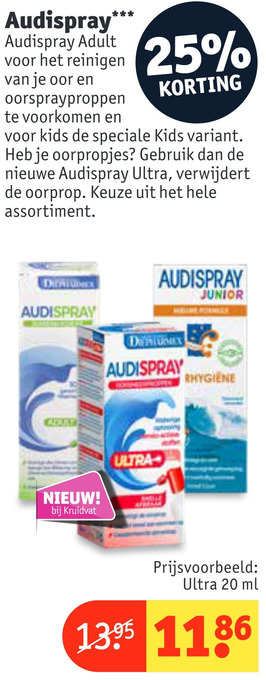 Kruidvat Audispray aanbieding