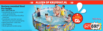 Kruidvat Bestway zwembad Steel Pro Jungle aanbieding