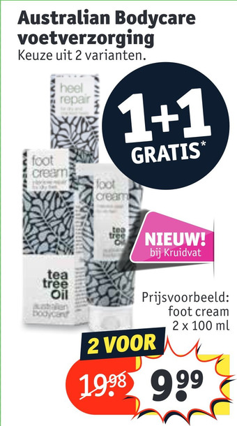 Kruidvat Australian Bodycare voetverzorging aanbieding