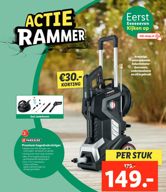 Lidl Premium hogedrukreiniger aanbieding