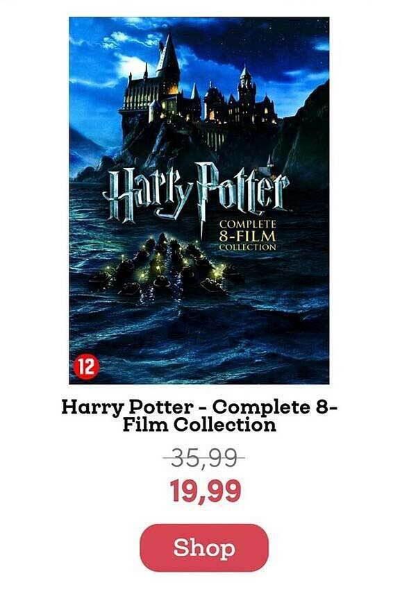 Harry Potter Complete 8 Film Collection Aanbieding Bij Bookspot