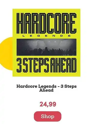 BookSpot Hardcore legends - 3 steps ahead aanbieding