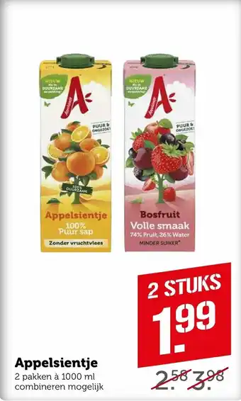 Coop Appelsientje 1000 ml aanbieding