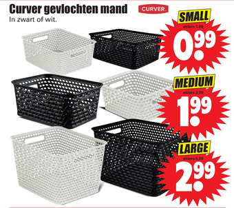 Dirk Curver gevlochten mand aanbieding