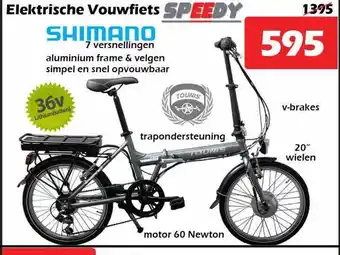 iTEK Elektrische vouwfiets speedy aanbieding