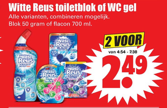 Dirk Witte Reus toiletblok of WC gel aanbieding