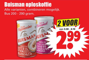 Dirk Buisman oploskoffie aanbieding