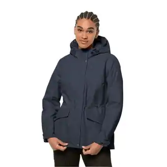 Jack Wolfskin Jack wolfskin lake louise jacket women waterdichte winterjas dames l blue night blue aanbieding