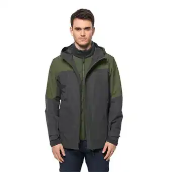 Jack Wolfskin Jack wolfskin glaabach 3in1 jacket men 3in1 jacks heren s groen greenwood aanbieding