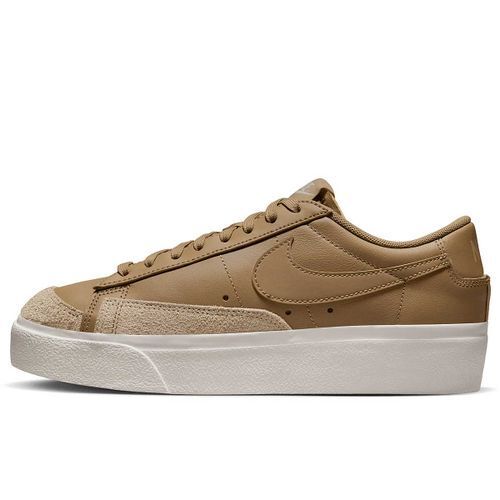 Nike w blazer low platform, dk driftwood/dk driftwood-hemp-sail, schoenmaat:  42 1/2, sneakers, dj0292-200 aanbieding bij Kickz