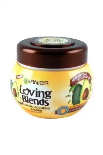 Stuntpakker Garnier loving blends haarmasker avocado olie en karite boter, 300 ml aanbieding