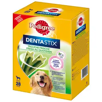 Zooplus 28 stuks multipack grote honden dentastix fresh pedigree hondensnacks aanbieding