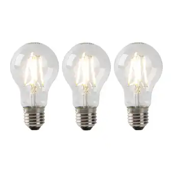 Lampenlicht.nl Set van 3 e27 led filament lampen licht-donker sensor 2700 k aanbieding