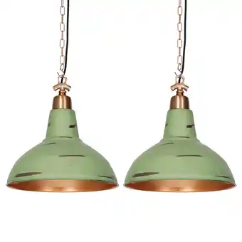 Lampenlicht.nl Set van 2 vintage hanglampen koper - goliath large aanbieding