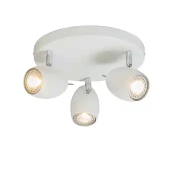 Lampenlicht.nl Design spot wit rond - egg 3 aanbieding