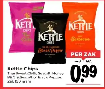 Vomar Voordeelmarkt Kettle Chips 150 gram aanbieding