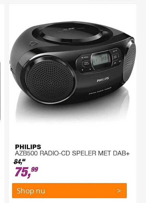 Philips azb500 radiocd speler met dab+ aanbieding bij EP