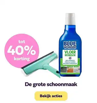 Plein.nl Blue wonder vloer reiniger aanbieding