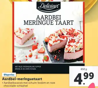 Lidl Aardbei-meringuetaart 650g aanbieding