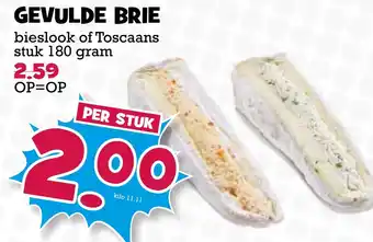 Boon`s Markt Gevulde brie 180gram aanbieding