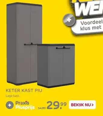 Praxis Keter kast piu aanbieding