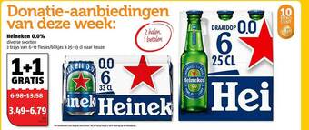 Poiesz Heineken 0.0% 1+1 Gratis aanbieding