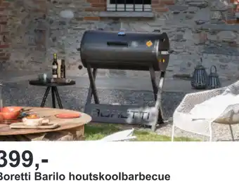 Tuinmeubelland Boretti barilo houtskoolbarbecue aanbieding