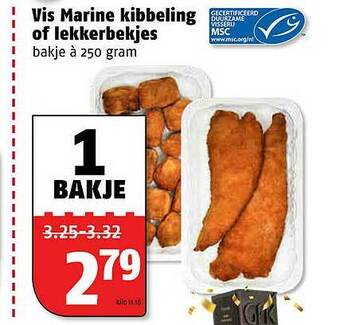 Poiesz Vis Marine Kibbeling Of Lekkerbekjes aanbieding