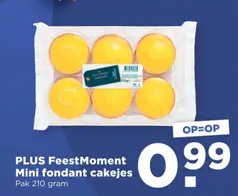 PLUS PLUS FeestMoment Mini fondant cakejes 210gram aanbieding