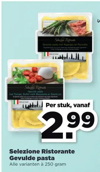 PLUS Selezione ristorante gevulde pasta vanaf 250gram aanbieding