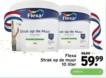 GAMMA Flexa strak op de muur 10 Liter aanbieding