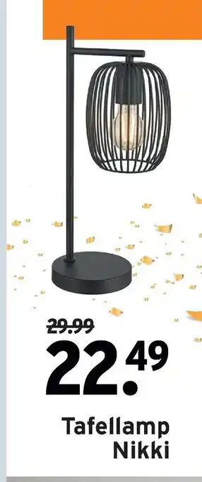 GAMMA Tafellamp nikki aanbieding