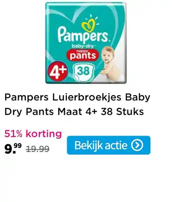 Plein.nl Pampers luierbroekjes baby dry aanbieding