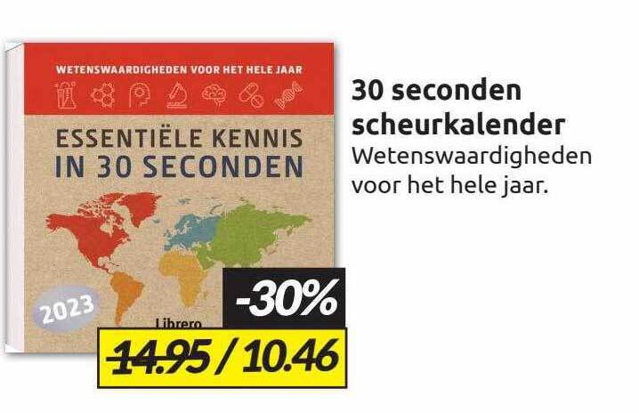 30 seconden scheurkalender aanbieding bij Boekenvoordeel