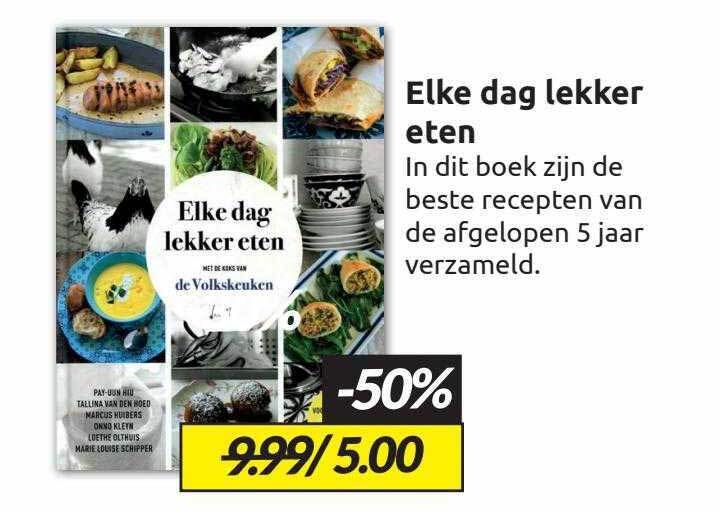 Elke dag lekker eten aanbieding bij Boekenvoordeel