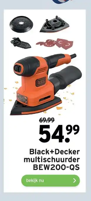 GAMMA Black+decker multischuurder BEW200-QS aanbieding