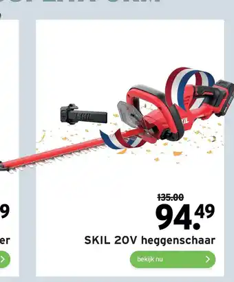 GAMMA Skil 20V heggenschaar aanbieding