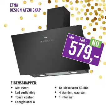 Keukendepot Etna design afzuigkap aanbieding