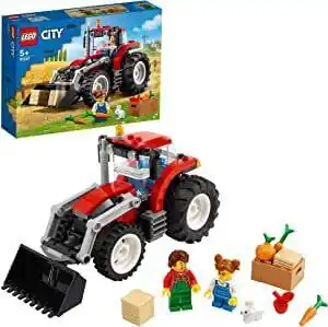 Amazon Lego 60287 city voertuigen tractor, boerderij speelgoed met konijnenfiguur, cadeau-idee voor jongens en meisjes van 5 jaar en aanbieding