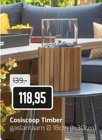 Kees Smit Cosiscoop timber gaslantaarn aanbieding